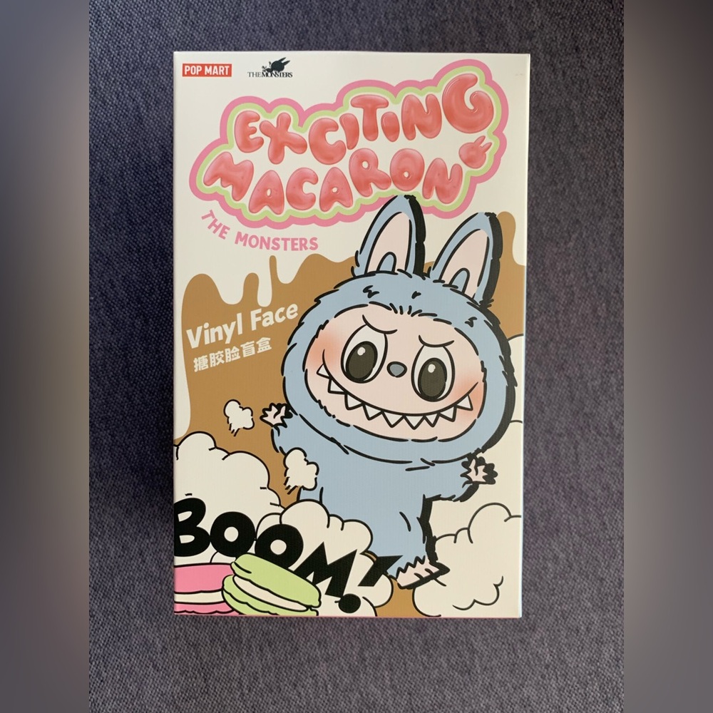 Authentic Pop Mart The Monsters Exciting Macron Labubu Soy Milk!! Unopened!New!!